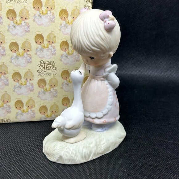 Original 21 Precious Moments "Make a Joyful noise" figurine w/early mark - Picture 2 of 5
